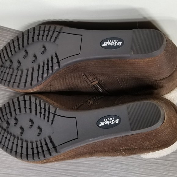 Dr. Scholl's Charmer Wedge Bootie, Brown Fabric, Womens Size 6 US / 36 - Picture 9 of 11